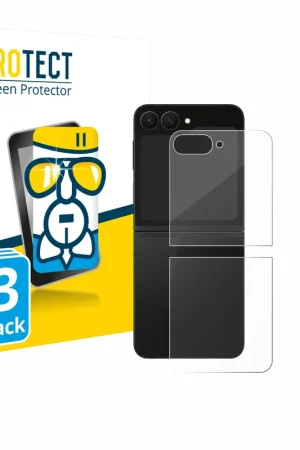 Prix Cassé 3 Pièces BROTECT AirGlass Protection d'écran en verre pour Samsung Galaxy Z Flip 7 FE (Arrière)
