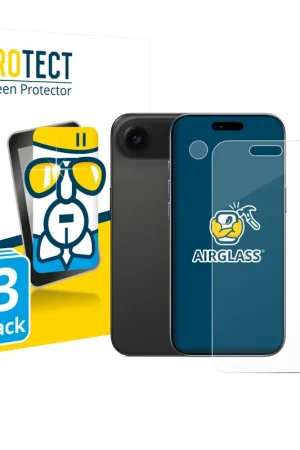 Haute Qualité 3 Pièces BROTECT AirGlass Protection d'écran en verre pour Apple iPhone Air (Avant+Caméra)