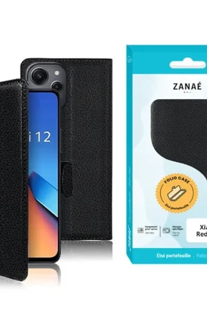 Commande En Gros Etui Portefeuille Zanae pour Redmi 12 Noir