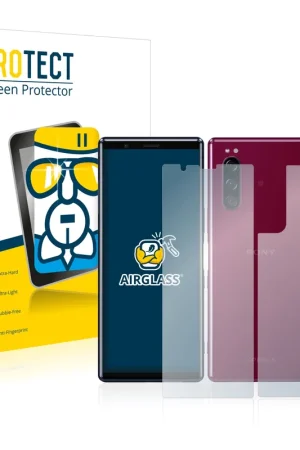 BROTECT AirGlass Protection d'écran en verre pour Sony Xperia 5 (Avant+Arrière) Petit Prix