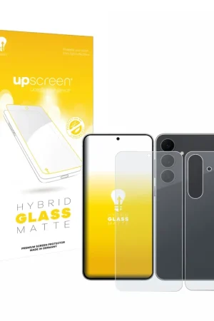 Usine Directe upscreen Hybrid Glass Mat Premium Protection d'écran en verre pour Samsung Galaxy S25 FE (Avant+Arrière)