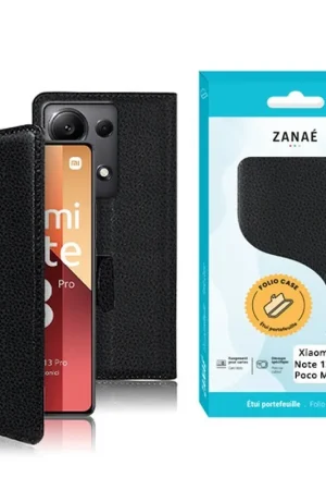 Authentique Etui Portefeuille Zanae pour Redmi Note 13 Pro 4G / Poco M6 Pro 4G