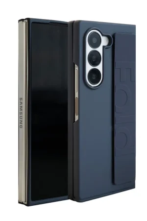 Retour Gratuit ShieldCase Coque silicone avec poignée Samsung Galaxy Z Fold 6 (blue foncé)