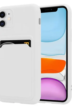 ShieldCase Coque silicone porte carte iPhone 11 (blanc) Dernière Chance