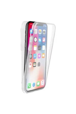 Coque  pour Iphone X - Bimatiere rigide avec contour antichoc - transparente Marque