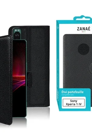 Acheter Direct Etui Portefeuille Zanae pour Sony Xperia 1 IV Noir