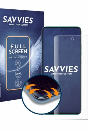 Authentique 4 Pièces Savvies Full-Screen Protection Ecran pour Motorola Edge 40 Neo (case-friendly)