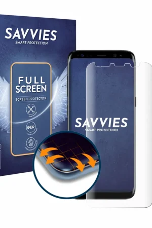 Paiement Sécurisé 4 Pièces Savvies Full-Screen Protection Ecran pour Samsung Galaxy S8