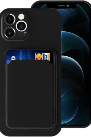 Réduction ShieldCase Coque silicone porte carte iPhone 13 Pro (noir)
