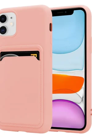 Prix Promo ShieldCase Coque silicone porte carte iPhone 11 (rose)