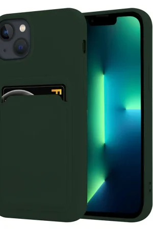 Offre Spéciale ShieldCase iPhone 13 Mini avec porte-cartes (vert foncé)