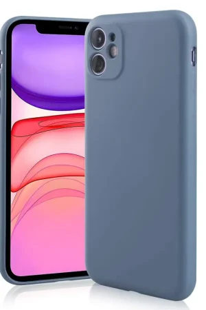 ShieldCase Coque silicone avec protection caméra iPhone 11 (gris lavande) Prix Bas