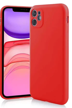 ShieldCase Coque silicone avec Protection Caméra iPhone 11 (rouge) Commander Vite