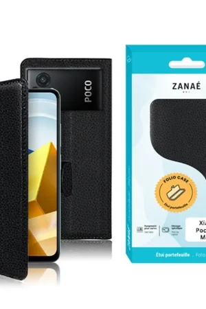Seulement Aujourd’hui Etui Portefeuille Zanae pour Xiaomi Poco M5 / M4 5G Noir