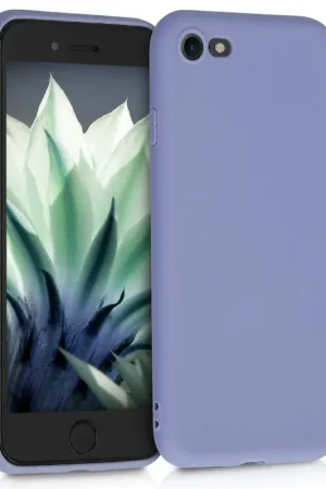 ShieldCase Coque silicone avec protection caméra iPhone 7/8 (gris lavande) Satisfait Ou Remboursé