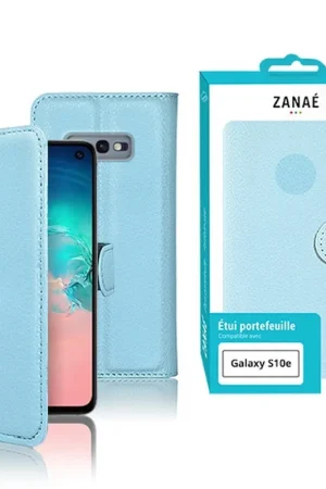 Usine Directe Etui Portefeuille Zanae Samsung Galaxy S10e Bleu