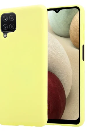 ShieldCase Coque silicone Samsung Galaxy A12 (jaune) Nouvelle Collection