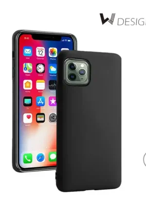 Coque softy touch avec plaque métal intégrée pour iPhone 11PRO - NOIR W DESIGN Retour Gratuit