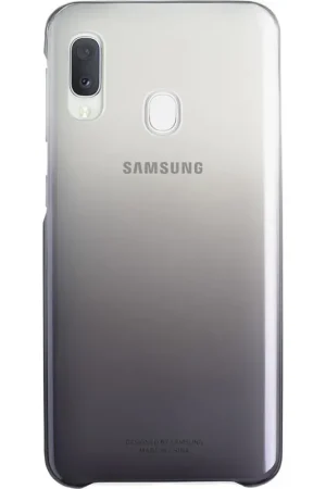 Retour Gratuit Coque Samsung Galaxy A20e A202 rigide dégradée noire et transparente Evolution