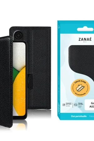 Promotion Étui Portefeuille Zanae Samsung Galaxy A03 Core Noir