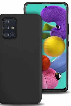 ShieldCase Coque silicone Samsung Galaxy A51 (noir) Prix Bas