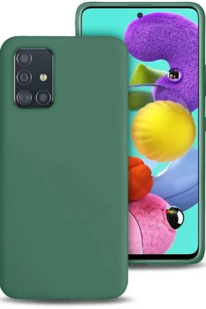 Petit Prix ShieldCase Coque silicone Samsung Galaxy A71 (vert foncé)