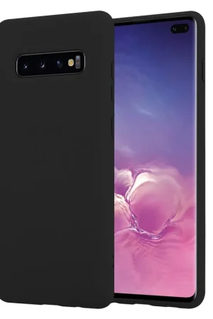 ShieldCase Coque silicone Samsung Galaxy S10 Plus (noir) Pas Cher