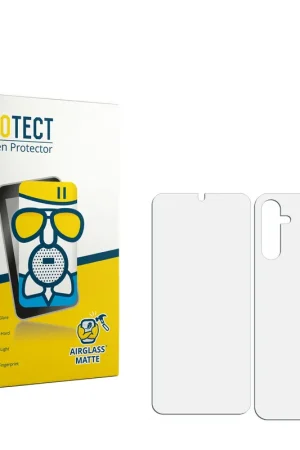 BROTECT AirGlass Matte Protection d'écran en verre mat pour Samsung Galaxy A14 5G (Avant+Arrière) Expédition Rapide