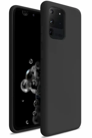 ShieldCase Coque silicone Samsung Galaxy S20 Ultra (noir) Affaire À Saisir