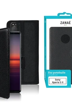 Promotion Etui Portefeuille Zanae pour Xperia 5 II Noir