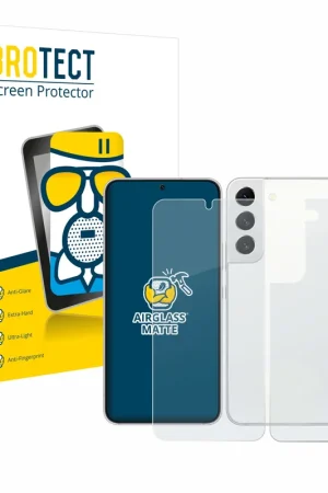Must-Have BROTECT AirGlass Matte Protection d'écran en verre mat pour Samsung Galaxy S22 5G (Avant+Arrière)