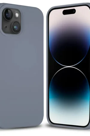 Coverzs Coque silicone solide iPhone 14 (gris lavande) Quantité Limitée