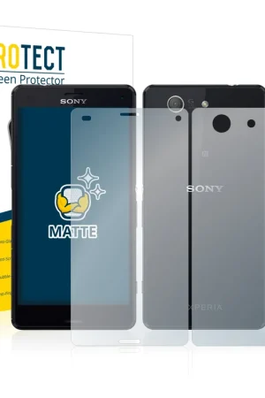 Top Vente 2 Pièces BROTECT Matte Film de protection d'écran mat pour Sony Xperia Z3 Compact D5803 (Avant+Arrière)