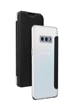 Commander Maintenant Folio Samsung G S10E dos crystal Noir Bigben