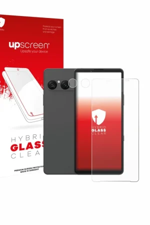 Affaire À Saisir upscreen Hybrid Glass Clear Premium Protection d'écran en verre pour Sony Xperia 10 VII (Avant+Caméra)