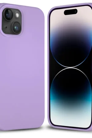 Coverzs Coque silicone solide iPhone 14 Plus (violet clair) Commander Maintenant