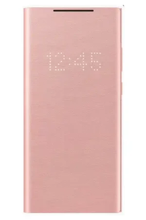 Folio Samsung Galaxy Note 20 LED View Cover Or Rose Samsung Top Vente