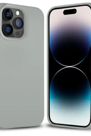 Promotion Coverzs Coque silicone solide iPhone 14 Pro (gris)