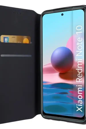 Expédié Aujourd’hui Book case pour XIAOMI REDMI NOTE 10 4G - BLEU NUIT