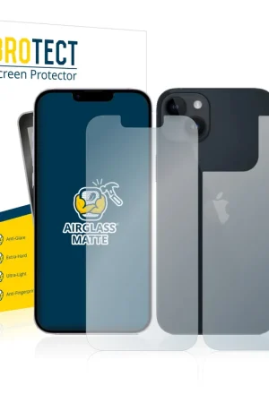 BROTECT AirGlass Matte Protection d'écran en verre mat pour Apple iPhone 14 (Avant+Arrière) Commande En Gros