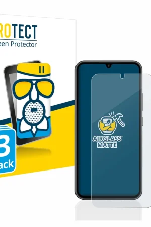 Prix Promo 3 Pièces BROTECT AirGlass Matte Protection d'écran en verre mat pour Samsung Galaxy A34 5G