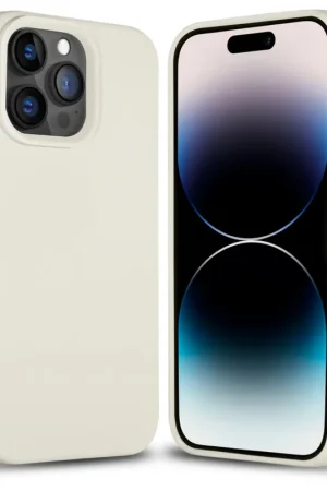 Coverzs Coque silicone solide iPhone 14 Pro (sable) Bon Marché