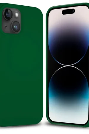 Coverzs Coque silicone solide iPhone 14 (vert) Quantité Limitée