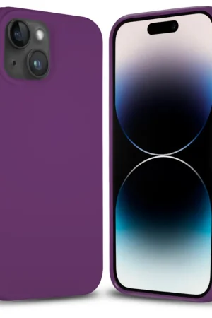 Coverzs Coque silicone solide iPhone 14 (violet) Haute Qualité
