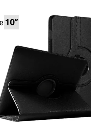 Promotion Saisonnière Étui Rotatif Universel pour Tablette 10'' Noir