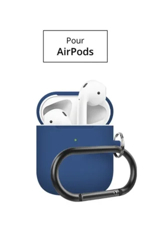 Super Prix Étui Soft-Touch pour AirPods 1/2 - Marine