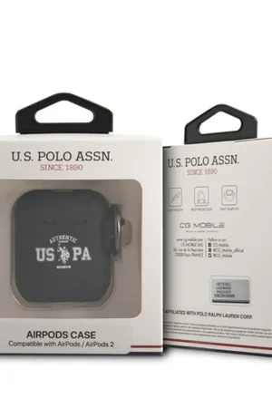 Solde Étui Soft-Touch USPA pour AirPods 1/2 Noir