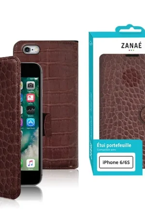 Achetez Aujourd’hui Étui Zanae Croco pour iPhone 6/6s Chocolat