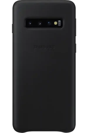 Coque Samsung G S10 en Cuir Noire Samsung Dernier Modèle