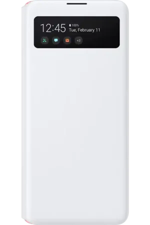 Satisfait Ou Remboursé Folio Samsung G A51 5G S View Cover Blanc Samsung